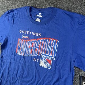 Fanatics NEW YORK RANGERS NHL "Greetings From Rangerstown" X Large T-Shirt - NWT